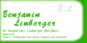 benjamin limberger business card